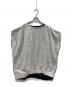 MM6 Maison Margiela（エムエムシックスメゾンマルジェラ）の古着「スウェットライク スリーブレストップス」｜グレー