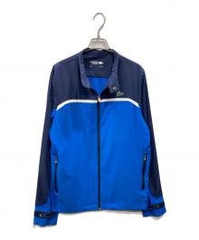 LACOSTE SPORT（ラコステスポーツ）の古着「カラーブロック ゴルフジャケット」｜ブルー