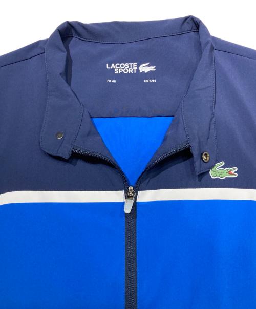 LACOSTE SPORT（ラコステスポーツ）LACOSTE SPORT (ラコステスポーツ) カラーブロック ゴルフジャケット ブルー サイズ:Mの古着・服飾アイテム
