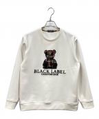 BLACK LABEL CRESTBRIDGEブラックレーベル クレストブリッジ）の古着「ハブラシベアースウェットシャツ」｜ホワイト