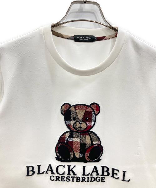 BLACK LABEL CRESTBRIDGE（ブラックレーベル クレストブリッジ）BLACK LABEL CRESTBRIDGE (ブラックレーベル クレストブリッジ) ハブラシベアースウェットシャツ ホワイト サイズ:Mの古着・服飾アイテム