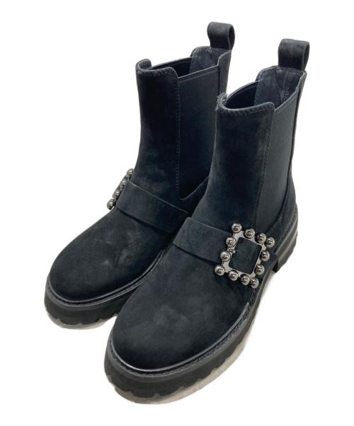 STACCATO（スタッカート）STACCATO (スタッカート) カヤビーンズバックルミドルブーツ ブラック サイズ:23.5cmの古着・服飾アイテム
