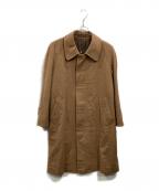 CROMBIE×CARLTONクロンビー）の古着「カシミヤ比翼コート」｜ブラウン