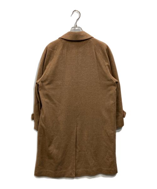 CROMBIE（クロンビー）CROMBIE (クロンビー) CARLTON カシミヤ比翼コート ブラウン サイズ:Mの古着・服飾アイテム