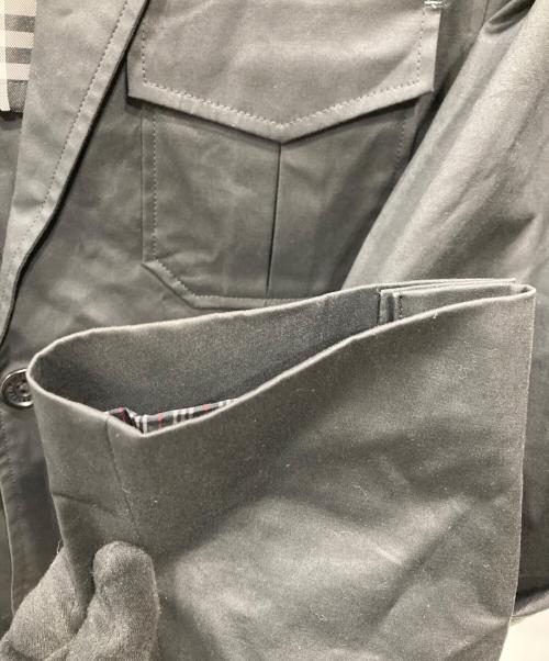 BURBERRY BLACK LABEL（バーバリーブラックレーベル）BURBERRY BLACK LABEL (バーバリーブラックレーベル) 裏地ノヴァチェックサファリジャケット ブラック サイズ:Lの古着・服飾アイテム