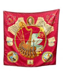 HERMES（エルメス）の古着「カレ90 Wolfgang Amadeus Mozart モーツァルトへの賛歌」｜レッド