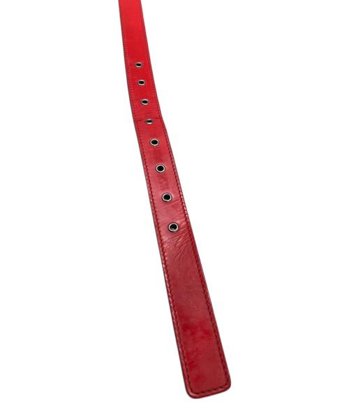 DIOR HOMME（ディオール オム）DIOR HOMME (ディオール オム) 06SS ハトメ 細ベルト レッドの古着・服飾アイテム