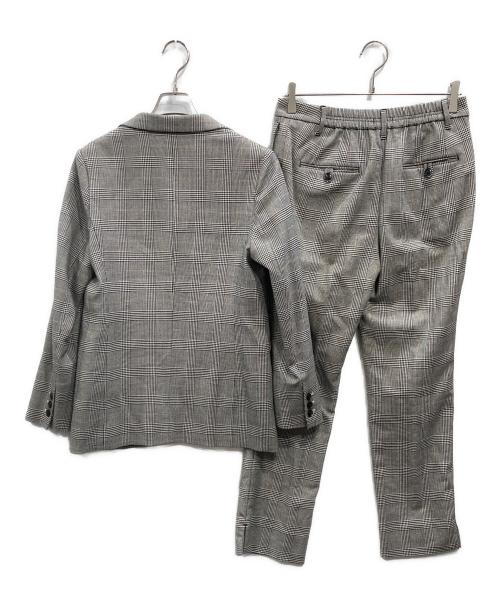 PLST（プラステ）PLST (プラステ) グレンチェック セットアップ グレー サイズ:ジャケットM/パンツLの古着・服飾アイテム