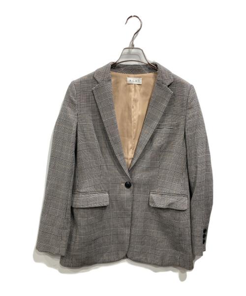 PLST（プラステ）PLST (プラステ) グレンチェック セットアップ グレー サイズ:ジャケットM/パンツLの古着・服飾アイテム