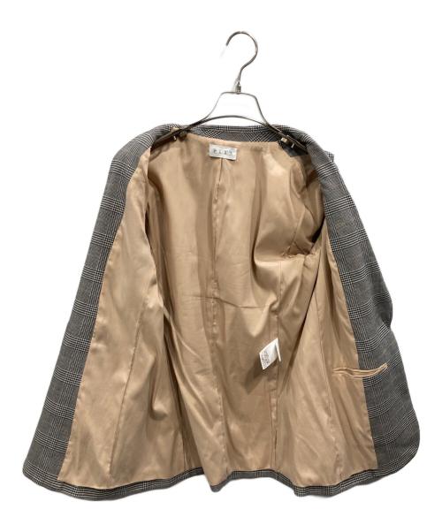 PLST（プラステ）PLST (プラステ) グレンチェック セットアップ グレー サイズ:ジャケットM/パンツLの古着・服飾アイテム