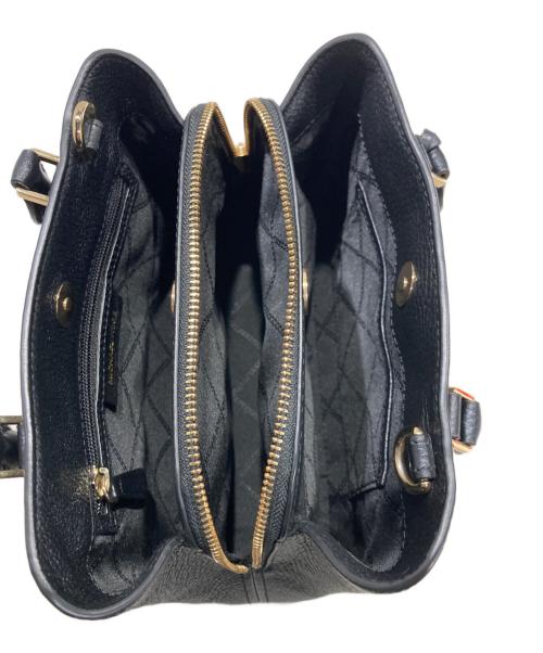 MICHAEL KORS（マイケルコース）MICHAEL KORS (マイケルコース) Camille スモール ペブルドレザー サッチェル ブラックの古着・服飾アイテム