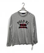 POLO RALPH LAURENポロ・ラルフローレン）の古着「LONG SLEEVE T-SHIRT」｜グレー