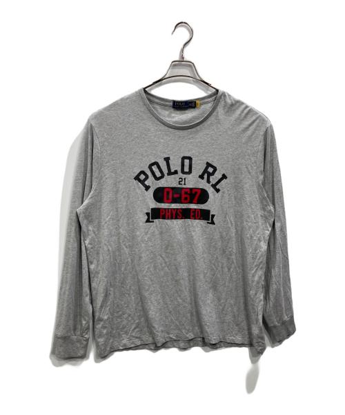 POLO RALPH LAUREN（ポロ・ラルフローレン）POLO RALPH LAUREN (ポロ・ラルフローレン) LONG SLEEVE T-SHIRT グレー サイズ:XXLの古着・服飾アイテム