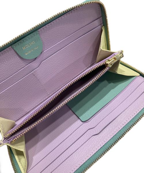 MOLINI（モリニ）MOLINI (モリニ) Mini Round Zip Long Wallet グリーンの古着・服飾アイテム