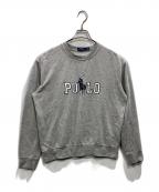 POLO RALPH LAURENポロ・ラルフローレン）の古着「POLO プリントスウェット」｜グレー