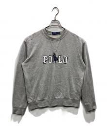 POLO RALPH LAUREN（ポロ・ラルフローレン）の古着「POLO プリントスウェット」｜グレー