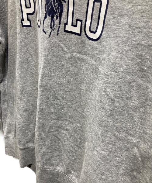 POLO RALPH LAUREN（ポロ・ラルフローレン）POLO RALPH LAUREN (ポロ・ラルフローレン) POLO プリントスウェット グレー サイズ:Ｌの古着・服飾アイテム