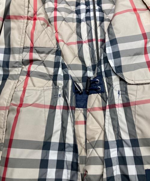 BURBERRY LONDON（バーバリーロンドン）BURBERRY LONDON (バーバリーロンドン) ノヴァチェックライニング キルティングジャケット ネイビー サイズ:LLの古着・服飾アイテム