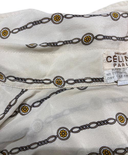 CELINE（セリーヌ）CELINE (セリーヌ) シルク ボウタイシャツ アイボリー サイズ:38の古着・服飾アイテム