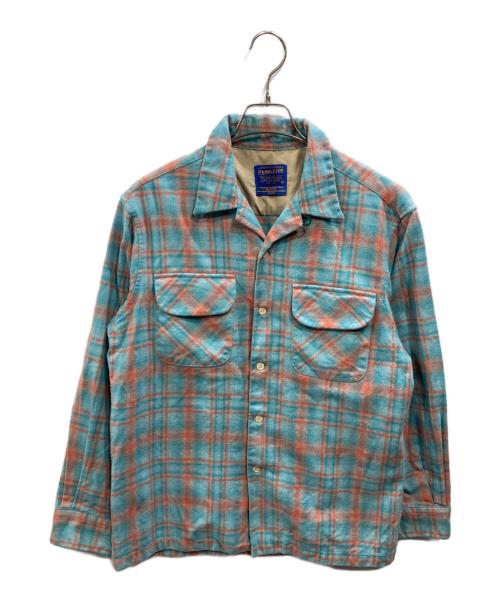 PENDLETON（ペンドルトン）PENDLETON (ペンドルトン) 復刻 ボードシャツ ブルー サイズ:SIZE Mの古着・服飾アイテム