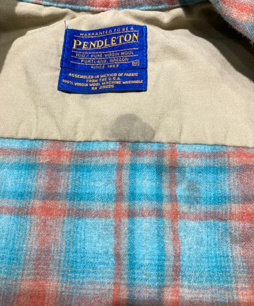 PENDLETON（ペンドルトン）PENDLETON (ペンドルトン) 復刻 ボードシャツ ブルー サイズ:SIZE Mの古着・服飾アイテム