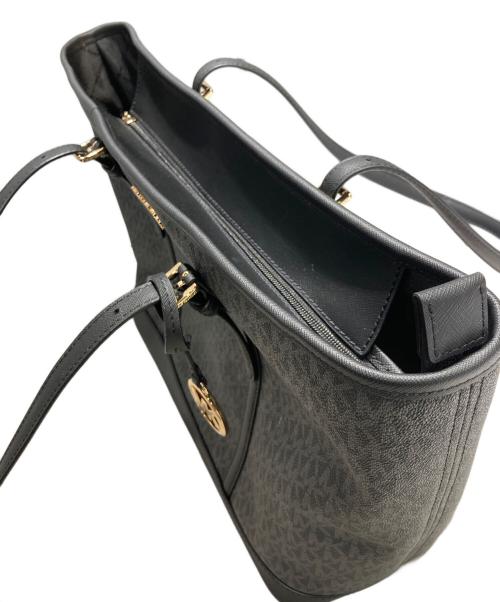 MICHAEL KORS（マイケルコース）MICHAEL KORS (マイケルコース) ジェット セット トラベル ラージ トップジップ トート ブラックの古着・服飾アイテム