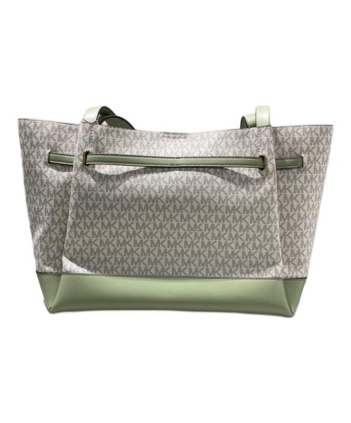 MICHAEL KORS（マイケルコース）MICHAEL KORS (マイケルコース) MK シグネチャー リード ラージ ベルテッド トート 黄緑の古着・服飾アイテム