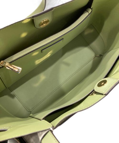 MICHAEL KORS（マイケルコース）MICHAEL KORS (マイケルコース) MK シグネチャー リード ラージ ベルテッド トート 黄緑の古着・服飾アイテム