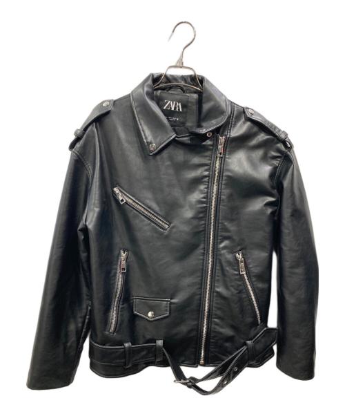 ZARA（ザラ）ZARA (ザラ) ダブルライダースジャケット ブラック サイズ:Mの古着・服飾アイテム