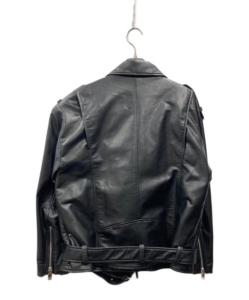 ZARA（ザラ）ZARA (ザラ) ダブルライダースジャケット ブラック サイズ:Mの古着・服飾アイテム