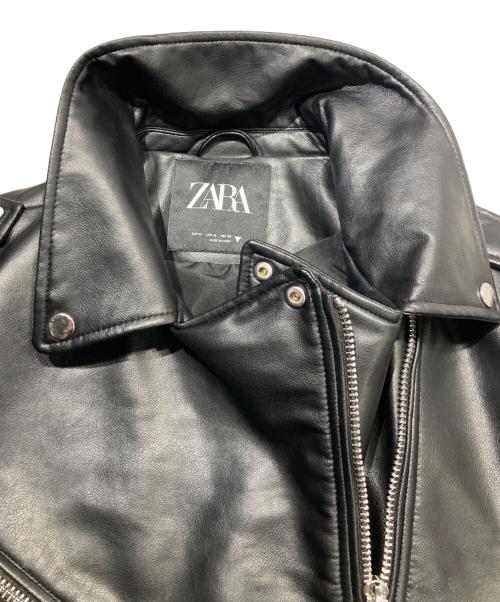 ZARA（ザラ）ZARA (ザラ) ダブルライダースジャケット ブラック サイズ:Mの古着・服飾アイテム