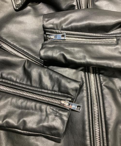 ZARA（ザラ）ZARA (ザラ) ダブルライダースジャケット ブラック サイズ:Mの古着・服飾アイテム