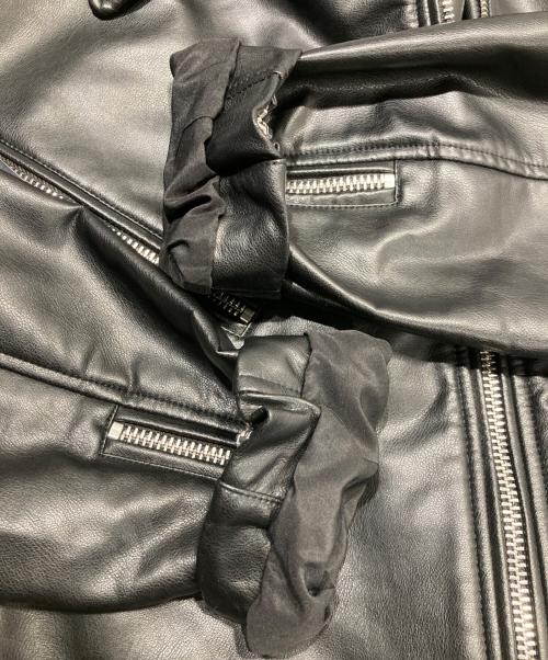 ZARA（ザラ）ZARA (ザラ) ダブルライダースジャケット ブラック サイズ:Mの古着・服飾アイテム