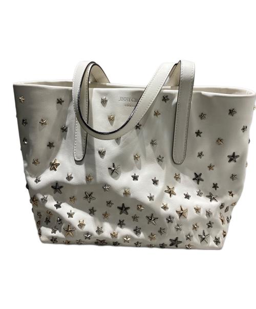 JIMMY CHOO（ジミーチュウ）JIMMY CHOO (ジミーチュウ) SOFIA トートバッグ ホワイトの古着・服飾アイテム