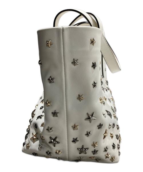 JIMMY CHOO（ジミーチュウ）JIMMY CHOO (ジミーチュウ) SOFIA トートバッグ ホワイトの古着・服飾アイテム