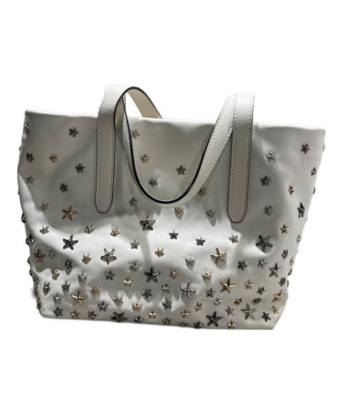 JIMMY CHOO（ジミーチュウ）JIMMY CHOO (ジミーチュウ) SOFIA トートバッグ ホワイトの古着・服飾アイテム