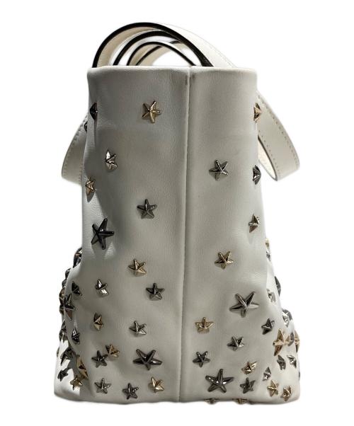 JIMMY CHOO（ジミーチュウ）JIMMY CHOO (ジミーチュウ) SOFIA トートバッグ ホワイトの古着・服飾アイテム