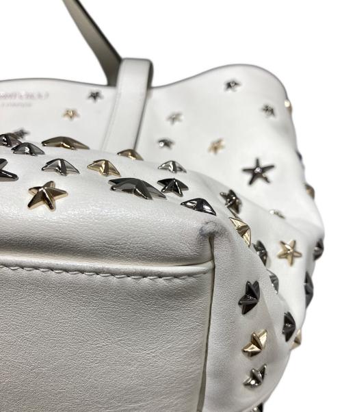 JIMMY CHOO（ジミーチュウ）JIMMY CHOO (ジミーチュウ) SOFIA トートバッグ ホワイトの古着・服飾アイテム