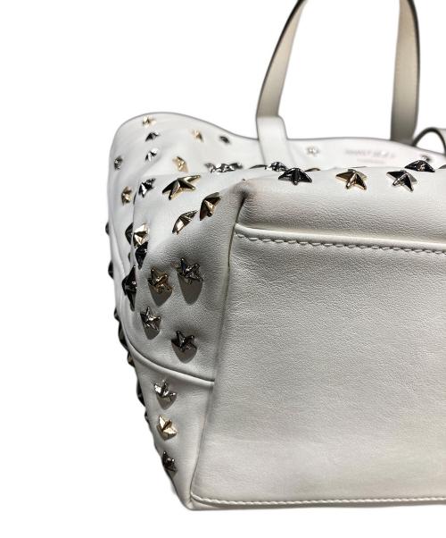 JIMMY CHOO（ジミーチュウ）JIMMY CHOO (ジミーチュウ) SOFIA トートバッグ ホワイトの古着・服飾アイテム