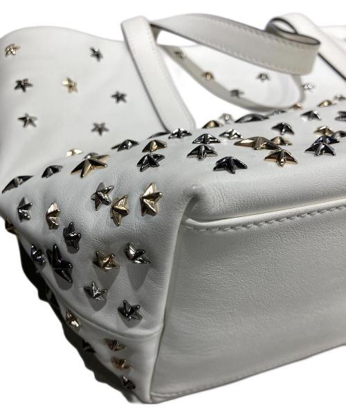 JIMMY CHOO（ジミーチュウ）JIMMY CHOO (ジミーチュウ) SOFIA トートバッグ ホワイトの古着・服飾アイテム