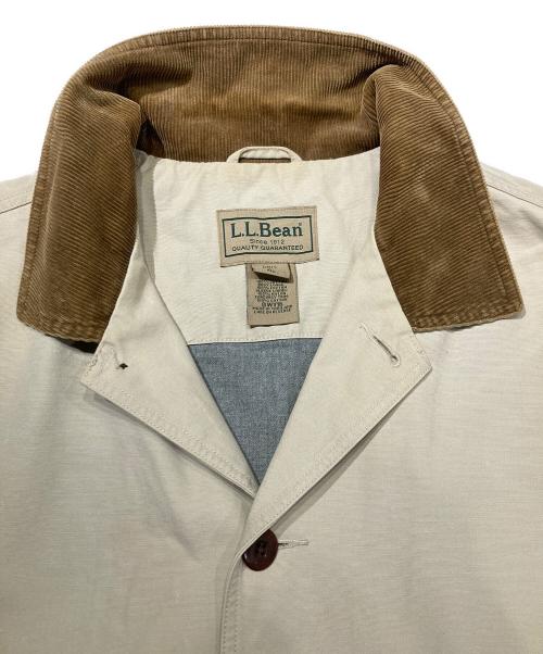 L.L.Bean（エルエルビーン）L.L.Bean (エルエルビーン) ハンティングジャケット アイボリー×ブラウン サイズ:Lの古着・服飾アイテム