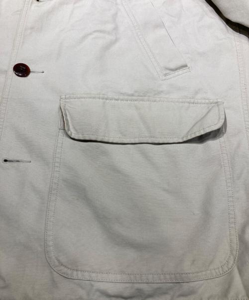 L.L.Bean（エルエルビーン）L.L.Bean (エルエルビーン) ハンティングジャケット アイボリー×ブラウン サイズ:Lの古着・服飾アイテム