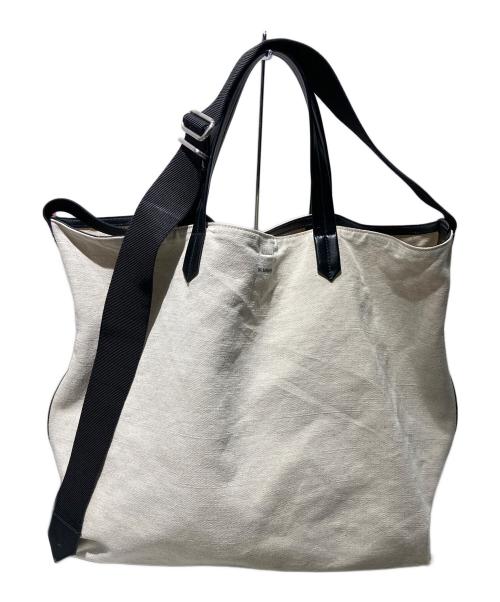JIL SANDER（ジルサンダー）JIL SANDER (ジルサンダー) TAPE TOTE MD アイボリーの古着・服飾アイテム