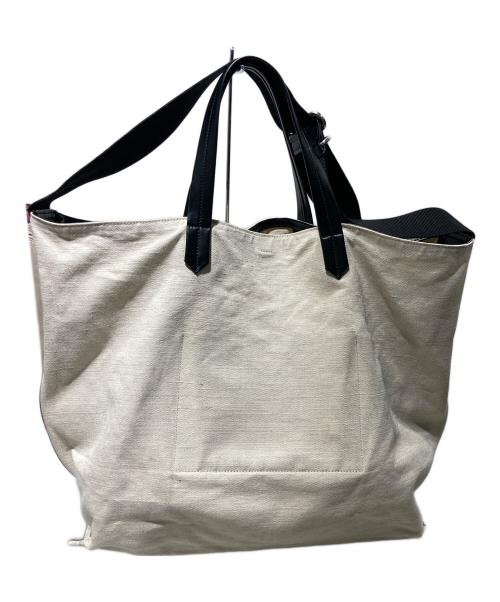 JIL SANDER（ジルサンダー）JIL SANDER (ジルサンダー) TAPE TOTE MD アイボリーの古着・服飾アイテム