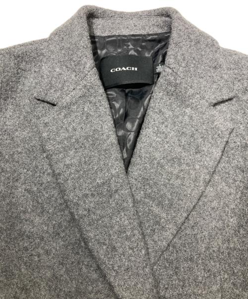 COACH（コーチ）COACH (コーチ) ウールダブルチェスターコート グレー サイズ:Sの古着・服飾アイテム