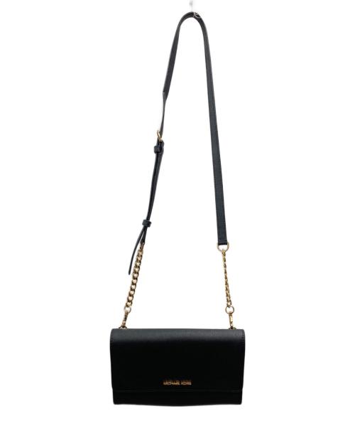 MICHAEL KORS（マイケルコース）MICHAEL KORS (マイケルコース) クロスボディバッグ ブラックの古着・服飾アイテム