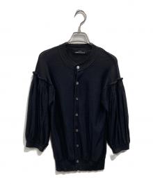 tricot COMME des GARCONS（トリココムデギャルソン）の古着「ギャザースリーブカーディガン」｜ブラック