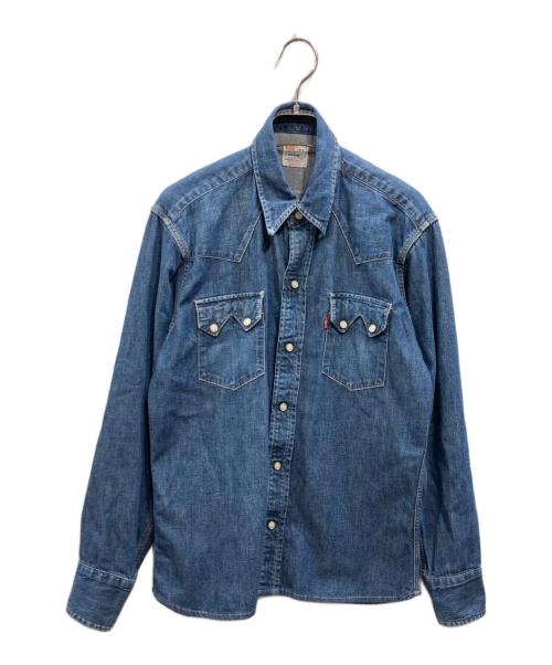 LEVI'S（リーバイス）LEVI'S (リーバイス) ショートホーンデニムウエスタンシャツ インディゴ サイズ:不明の古着・服飾アイテム
