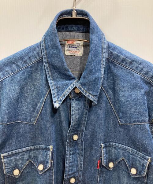 LEVI'S（リーバイス）LEVI'S (リーバイス) ショートホーンデニムウエスタンシャツ インディゴ サイズ:不明の古着・服飾アイテム