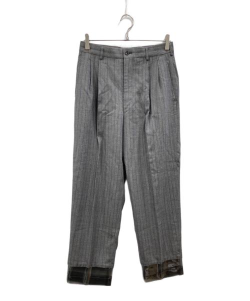 COMME des GARCONS HOMME（コムデギャルソン オム）COMME des GARCONS HOMME (コムデギャルソン オム) 97SS ビニールヘムスラックス グレー サイズ:Sの古着・服飾アイテム